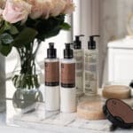 balancing-body-scrub-desire-with-moisturisers-in-bathroom