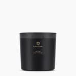 luxury-scented-xl-candle-satin-black-transluscent-vessel-black-label-gold-branding-product-picture-vetiver-and-cedarwood