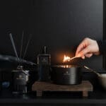 Black Fragranced 3 Wick Candle