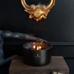 Black Wax Large Fragranced 3 Wick Candle