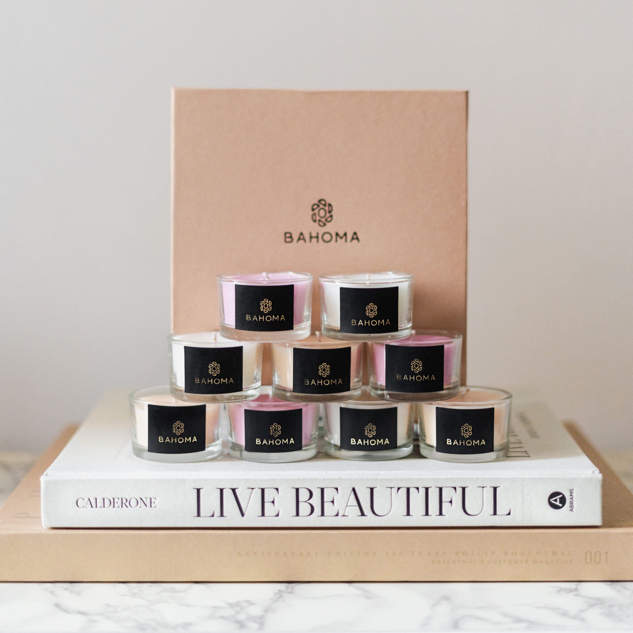 Velvet Rose - Nine Lights Candle Set with travel candles