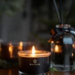 3 x Travel Candle in Gift Box Lifestyle - Obsidian Collection Black Wax