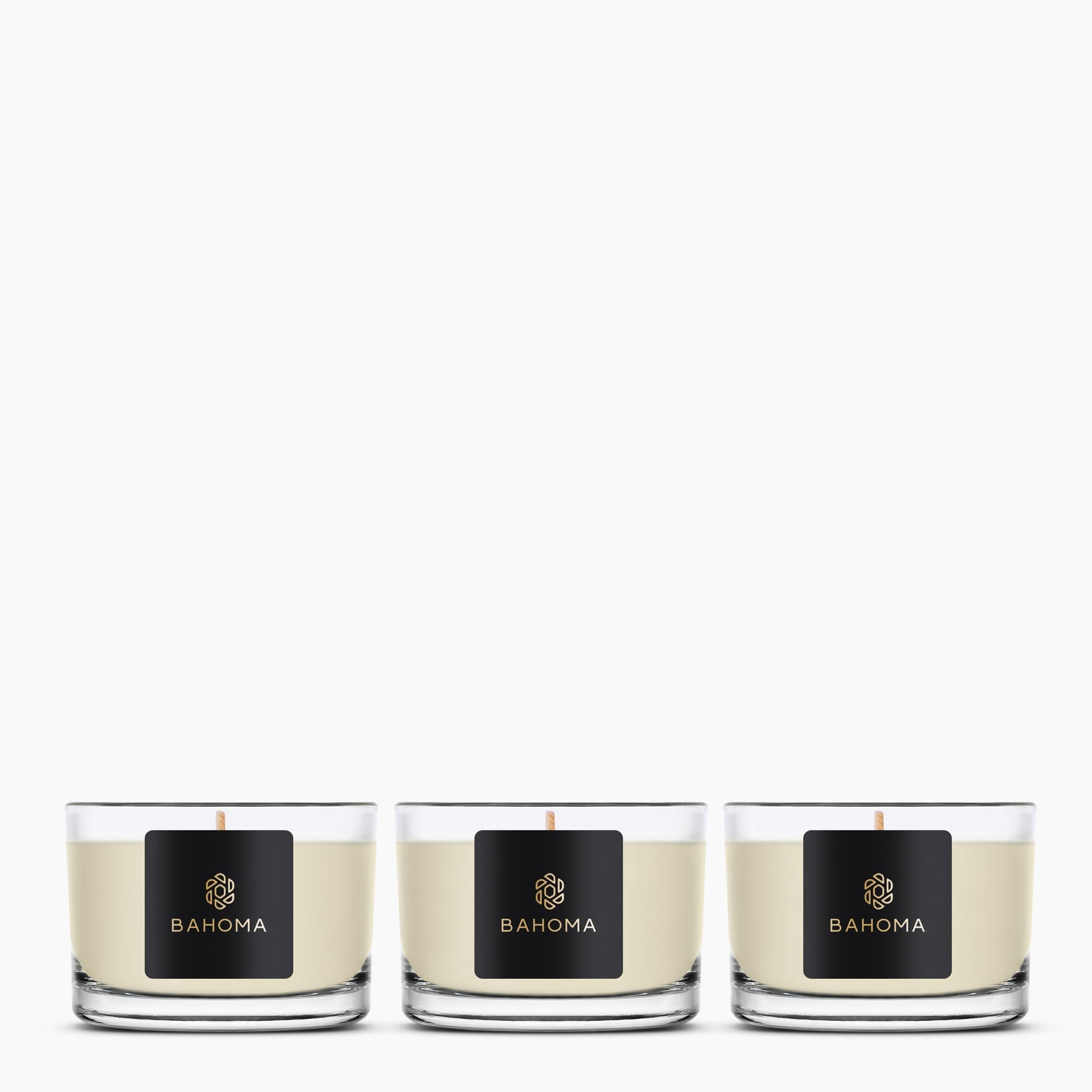 Ambre & Sauge - Set of 3 Compact Candles