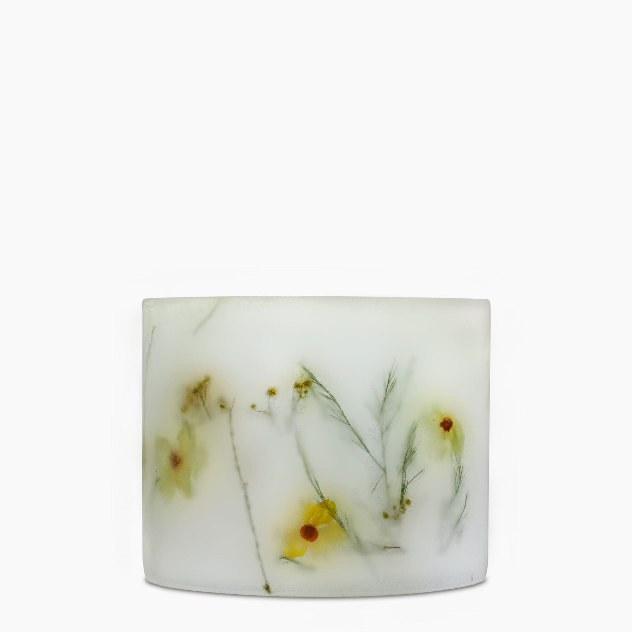 Rear view of the Awakening Scented Grand Pillar Candle showing the consistent hand-poured quality.