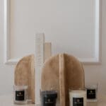 Set 3 x Scented Travel Candle in a box in a lifestyle arrangement